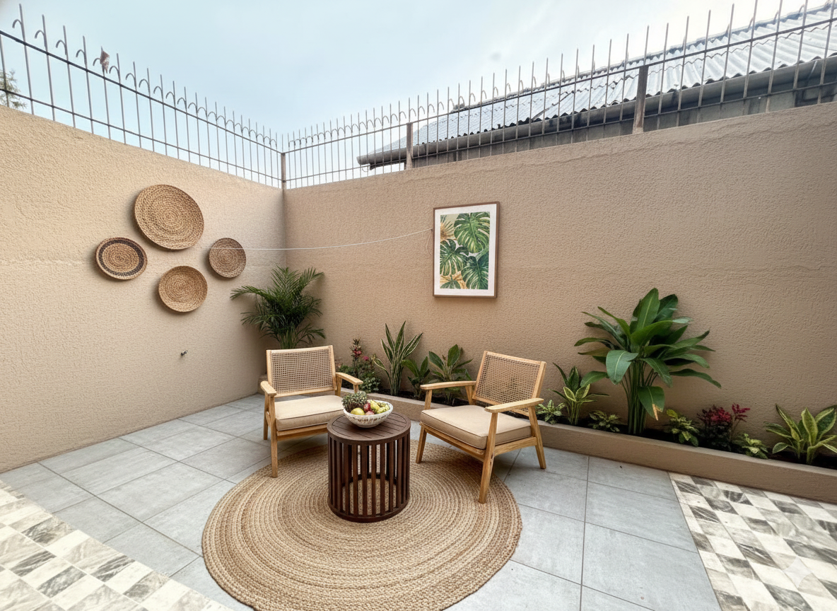 Villa outdoor patio area